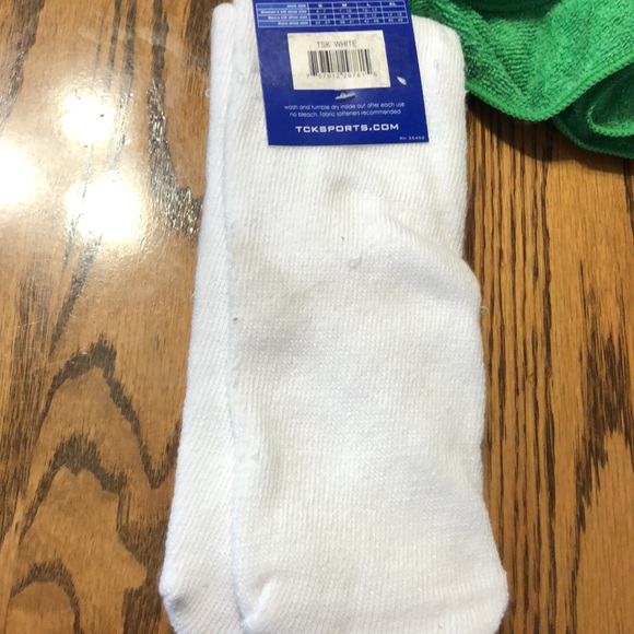 TCK Multisport Sport Socks Football Soccer Baseball White L Large - Picture 3 of 5